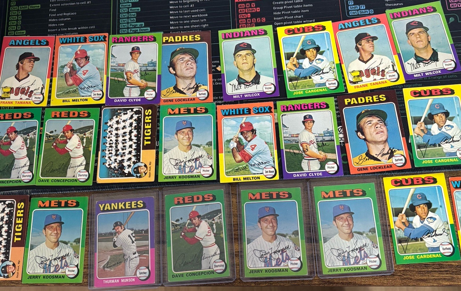 1975 Topps Baseball U-Pick VG+ #1-200 Free Shipping on 3+ Cards!