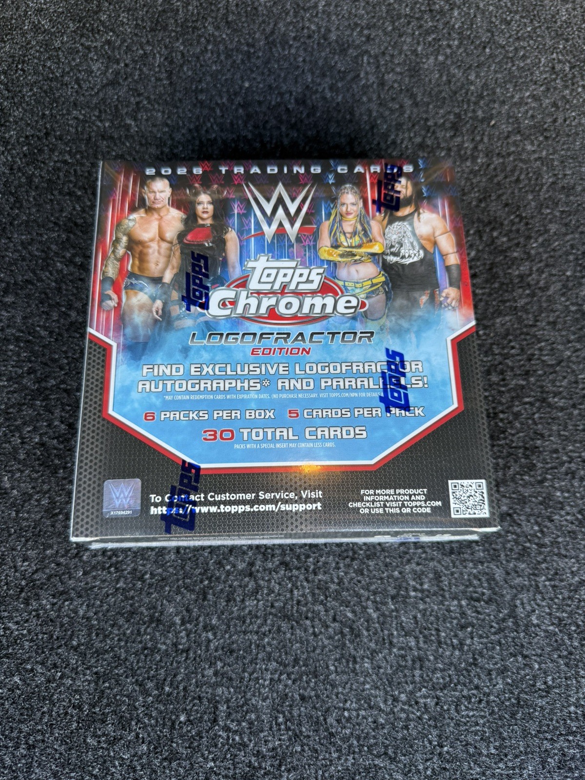 NEW IN HAND – 2026 WWE Topps Chrome Wrestlemania Exclusive Logofractor Edition