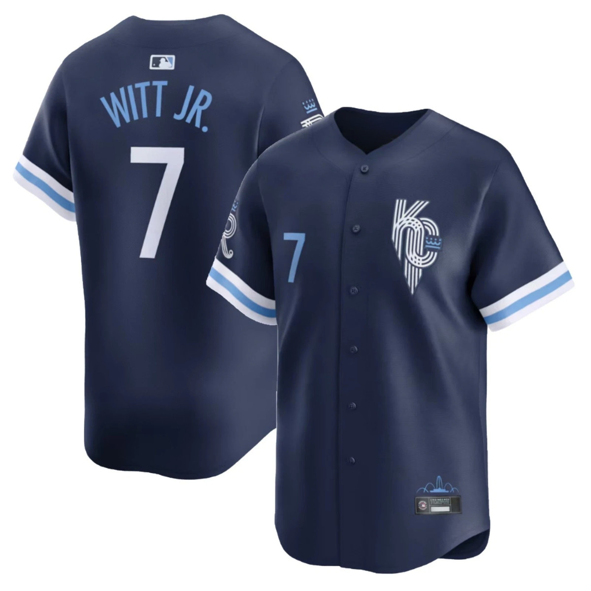 Kansas City Royals #7 Bobby Witt Jr Baseball Jersey Men Adult All Size S-5XL