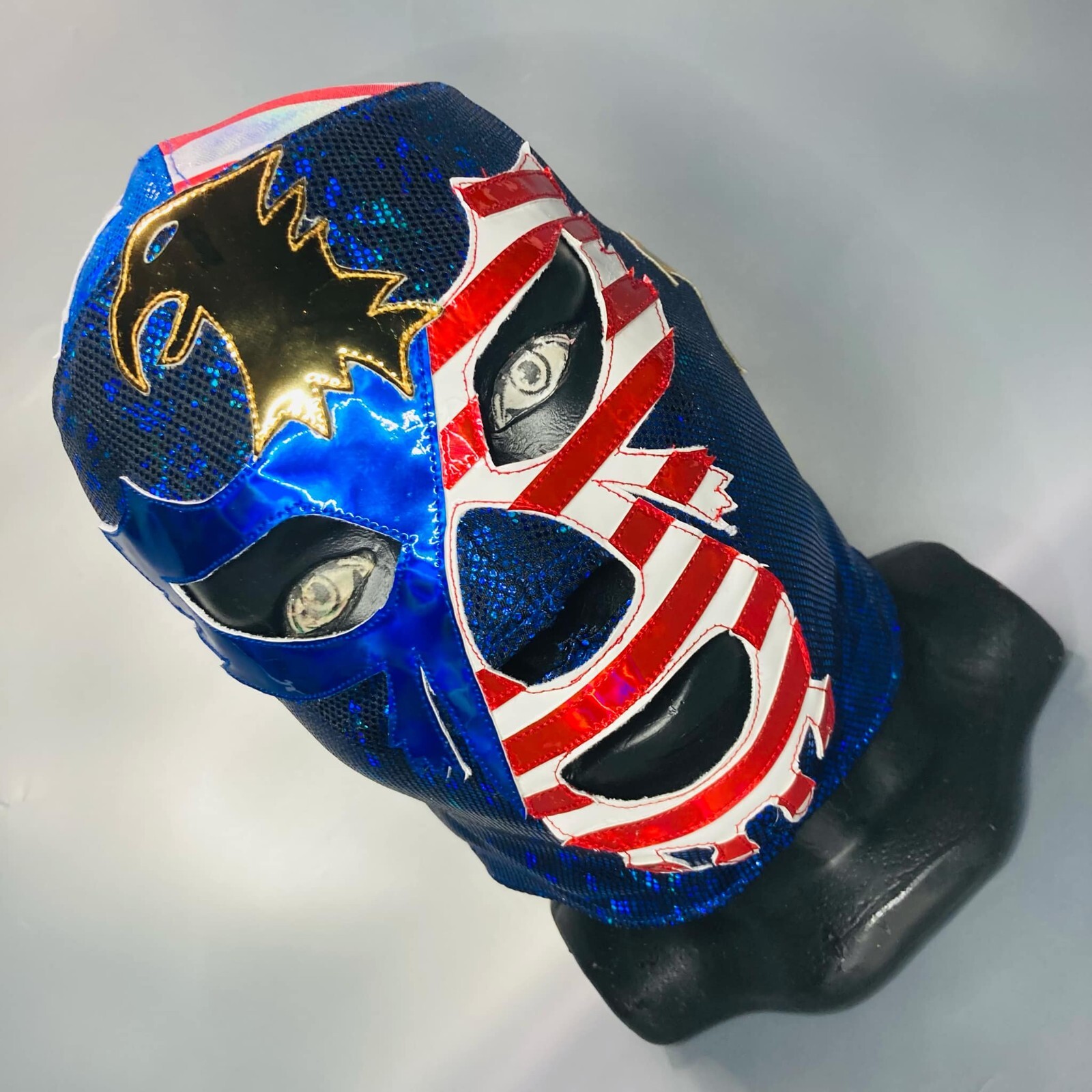 Patriot Semi Professional Grade Wrestling Costume Cosplay Mask USA Theme Mask