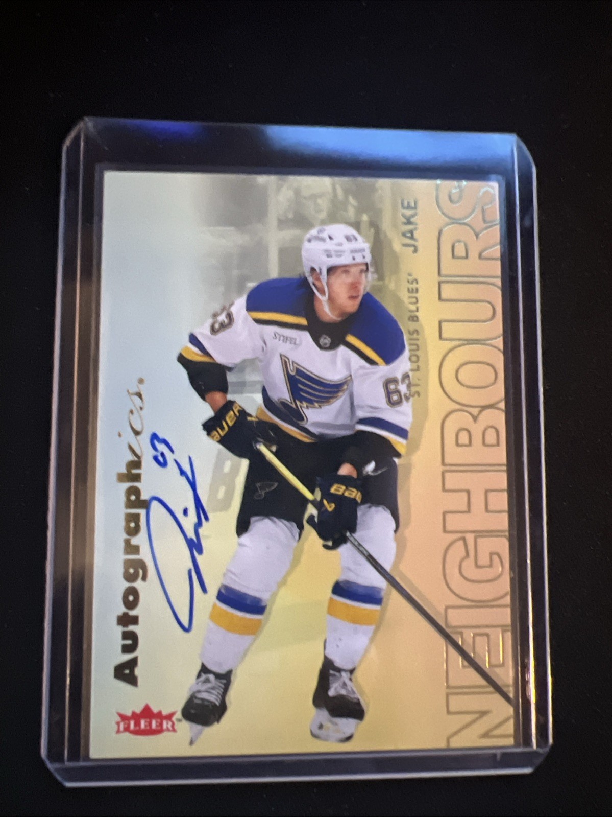 2025-26 Fleer Flair Hockey #A-JN Jake Neighbors Autographics On Card Auto