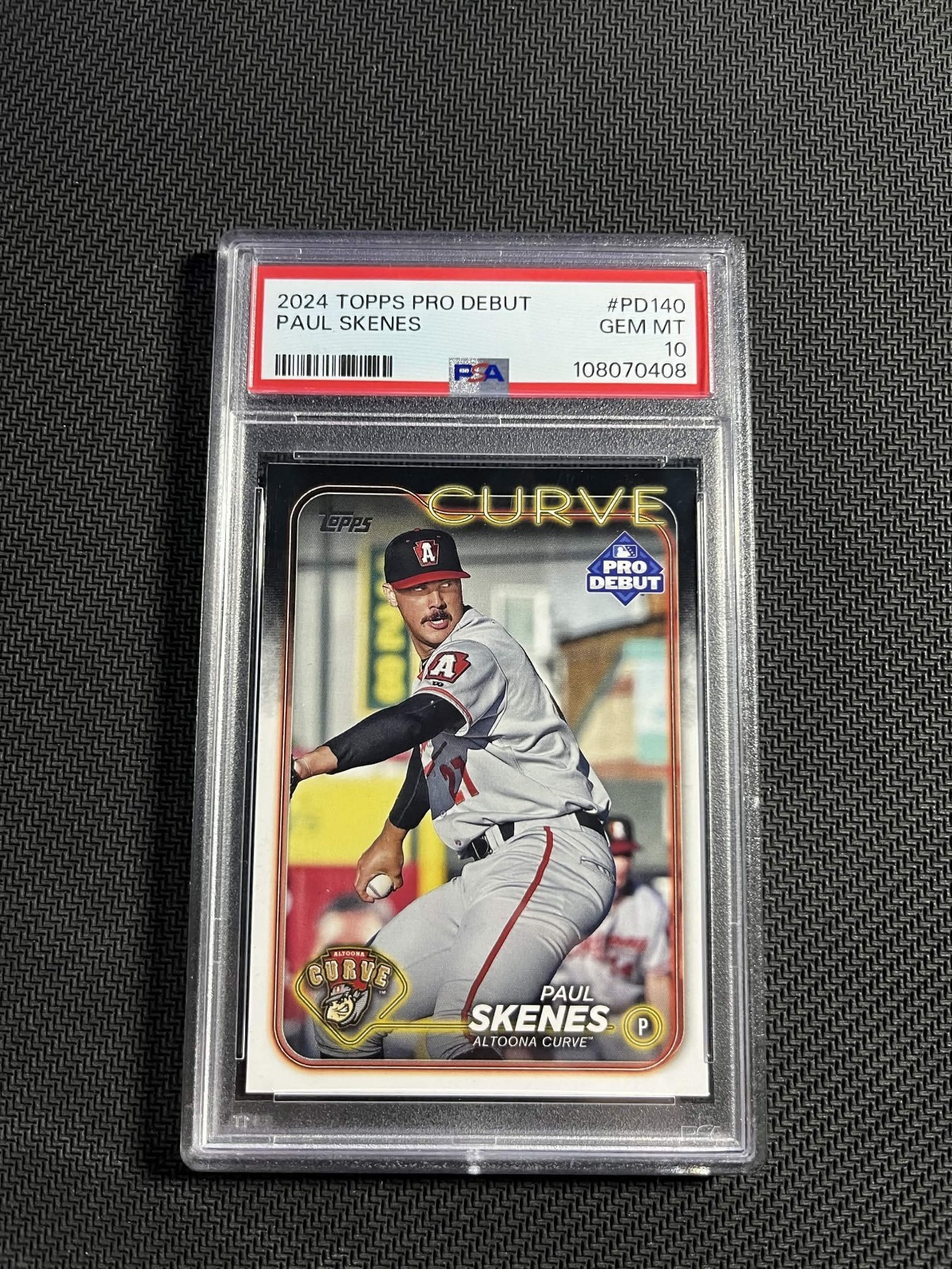 Paul Skenes 2024 Topps Pro Debut Curve PSA 10 Gem Mint Rookie PD-140