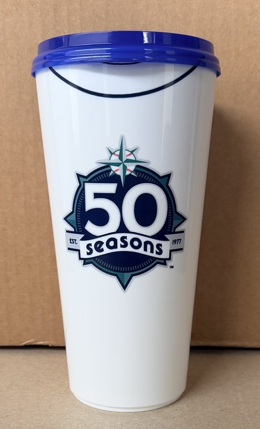 2026 Seattle Mariners 50 Seasons 1980’s style Concessions Soda Beverage Cup Lid