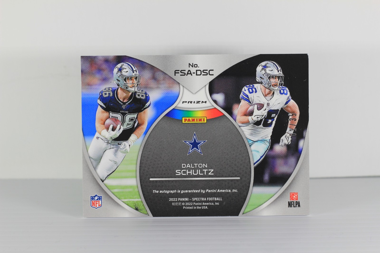 2022 PANINI DALTON SCHULTZ AUTO 1/35 COWBOYS #FSA-DSC (F02)