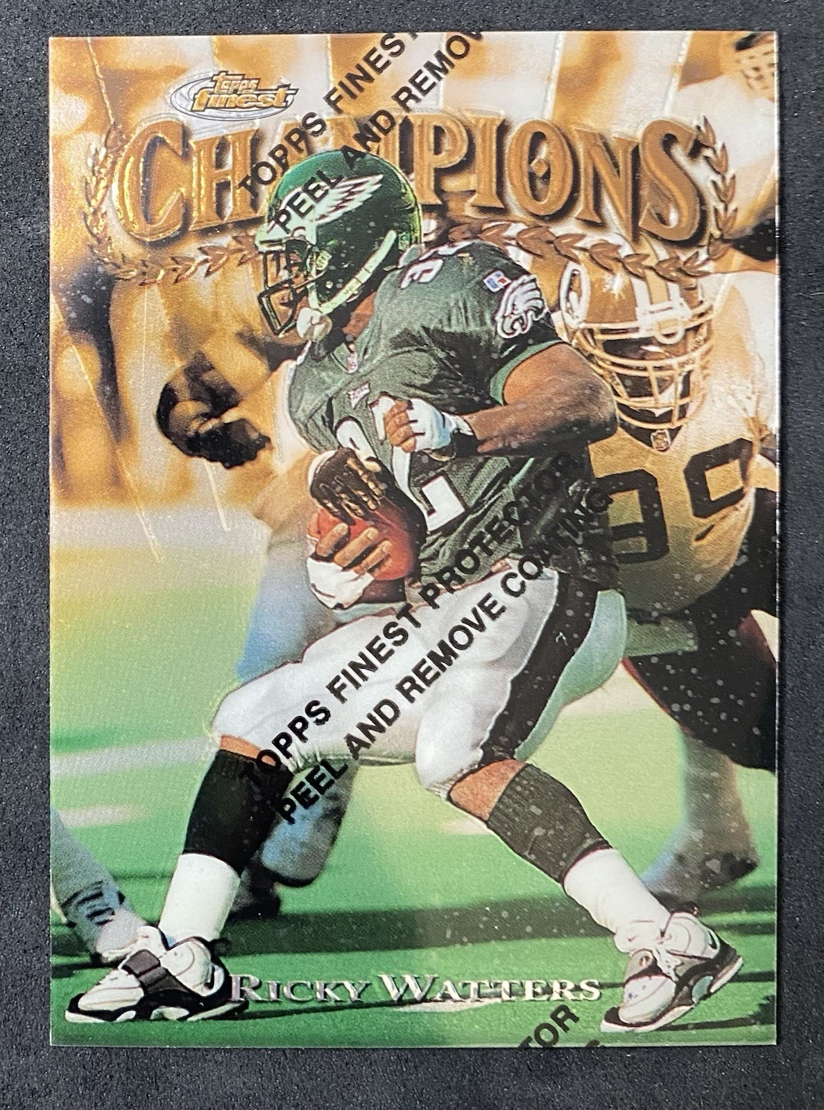 1997 Topps Finest – Ricky Watters #339 Rare Champions Gold