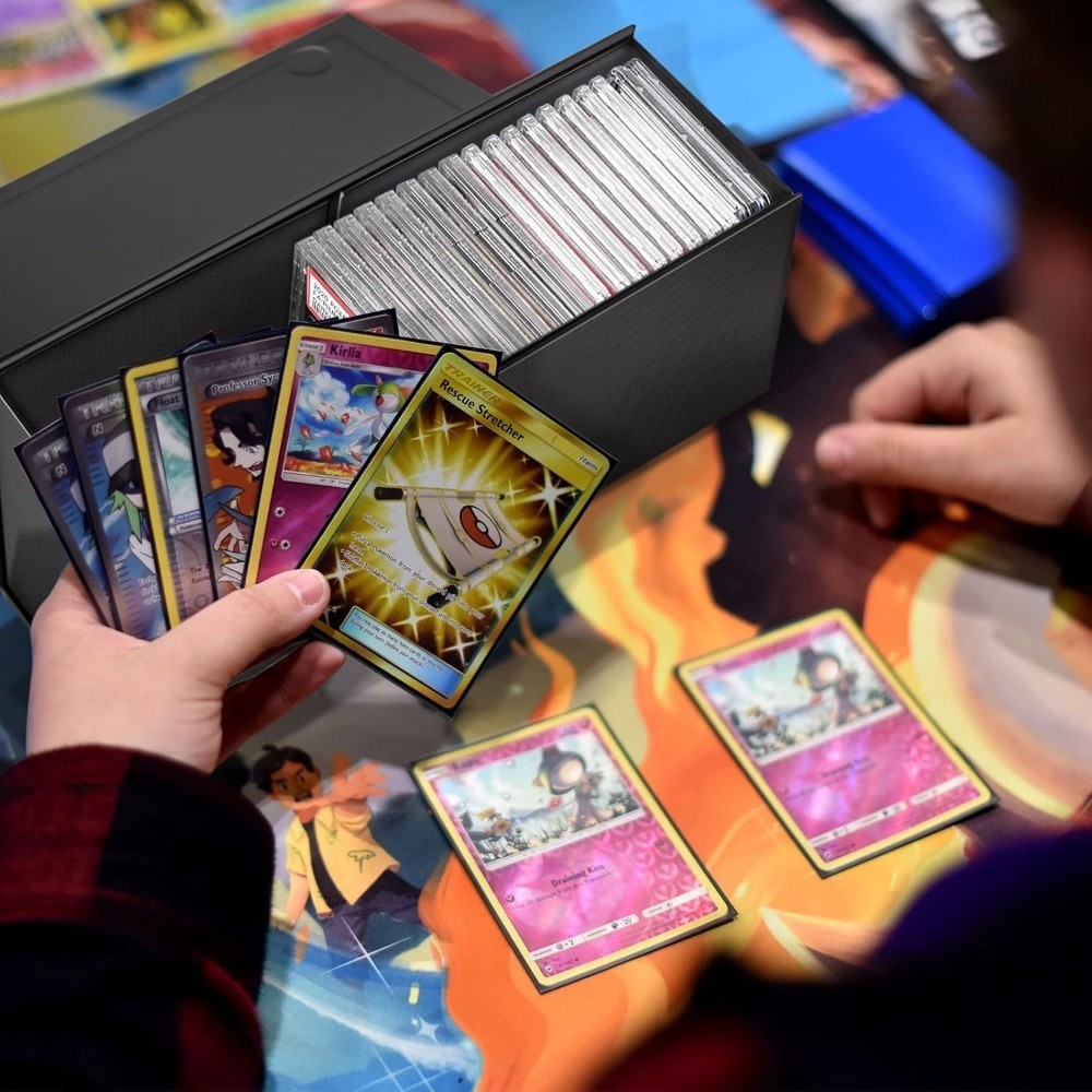 Graded Card Storage Box Holder for PSA Slabs Secure Trading Card Container Case