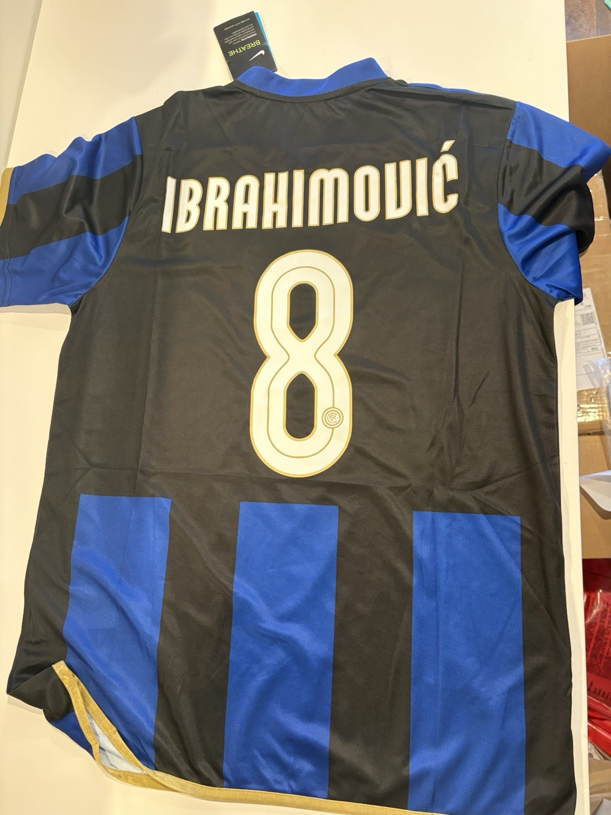 ZLATAN IBRAHIMOVIC INTER MILAN 2007-2008 JERSEY SLIM FIT L ,XL