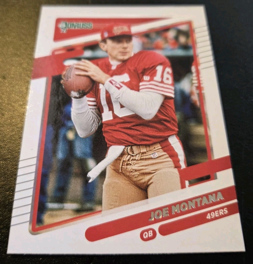 2021 Panini Donruss Football Joe Montana Variation #57 San Francisco 49ers