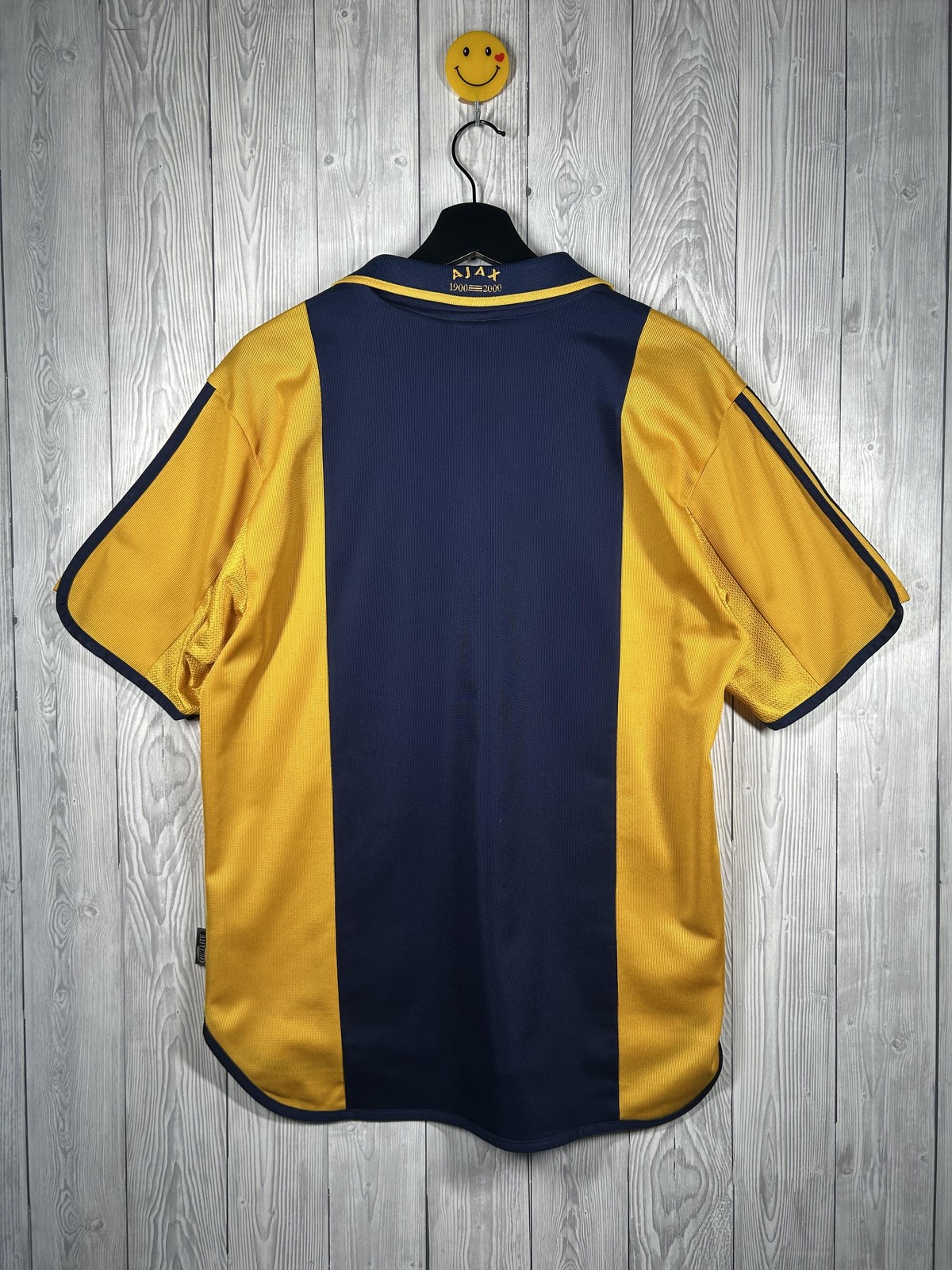 Vintage Ajax Shirt Mens Small Blue Away 1999 2000 Adidas ABN AMRO 90s Jersey
