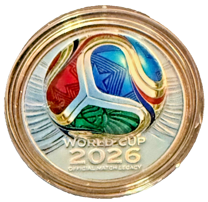 2026 FIFA World Cup USA Canada Mexico Commemorative Coin Collectible Medal 1PC.