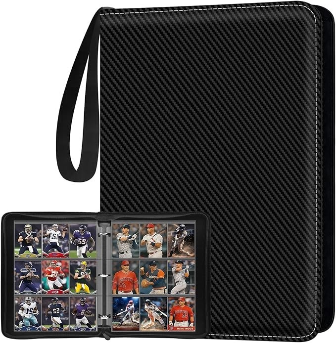 Toploader Binder, Holds 324 Top Loaders, 9 Pocket Top Loader Binders for 3″ x 4″