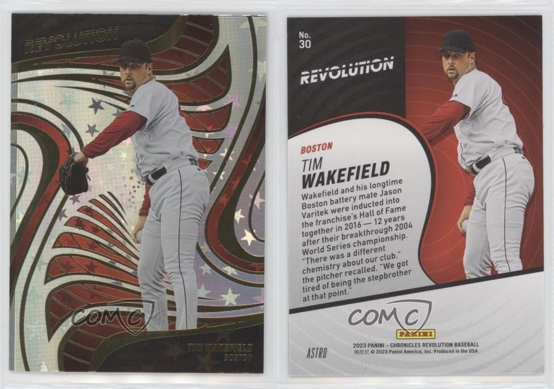 2023 Panini Chronicles Revolution Astro Tim Wakefield #30 6×9