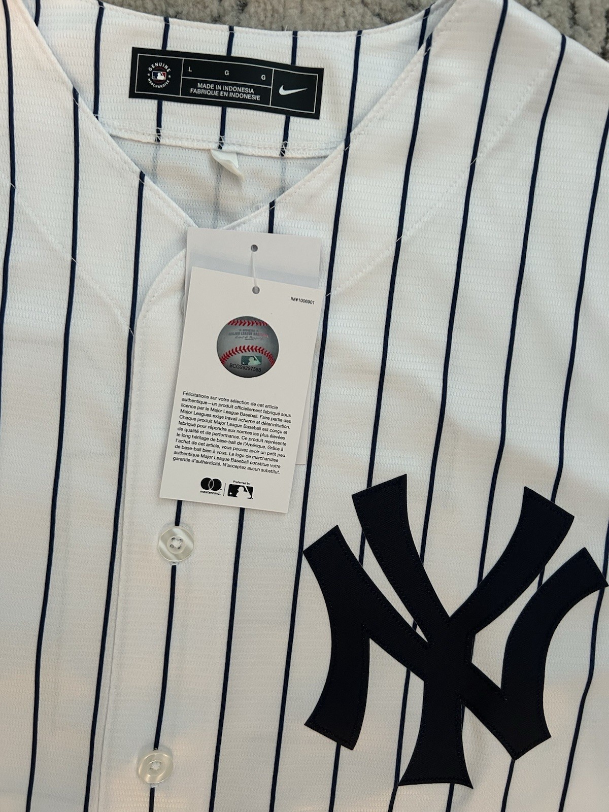 Nike Authentic New York Yankees Cam Schlittler #31 Baseball Jersey Men’s Size: L