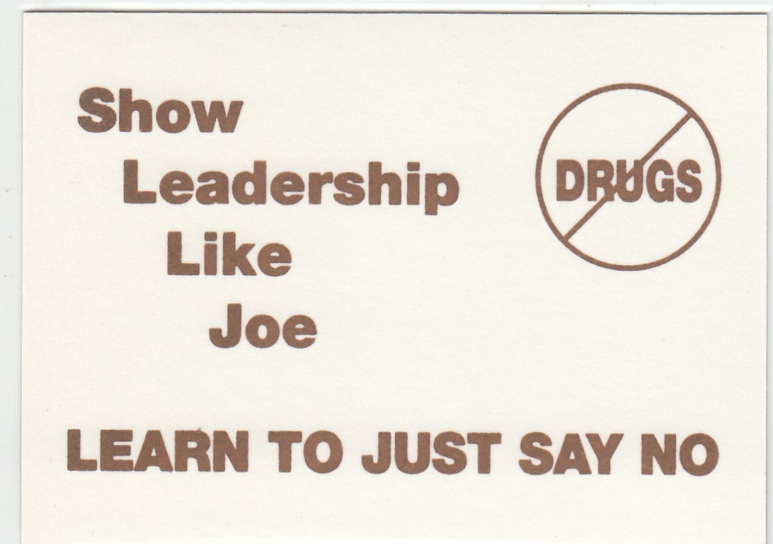 1990 Joe Montana Broder Oddball Say No To Drugs – San Francisco 49ers QTY