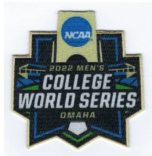 2022 MENS COLLEGE WORLD SERIES PATCH CWS CHAMPIONSHIP OLE MISS REBELS CHAMPIONS!
