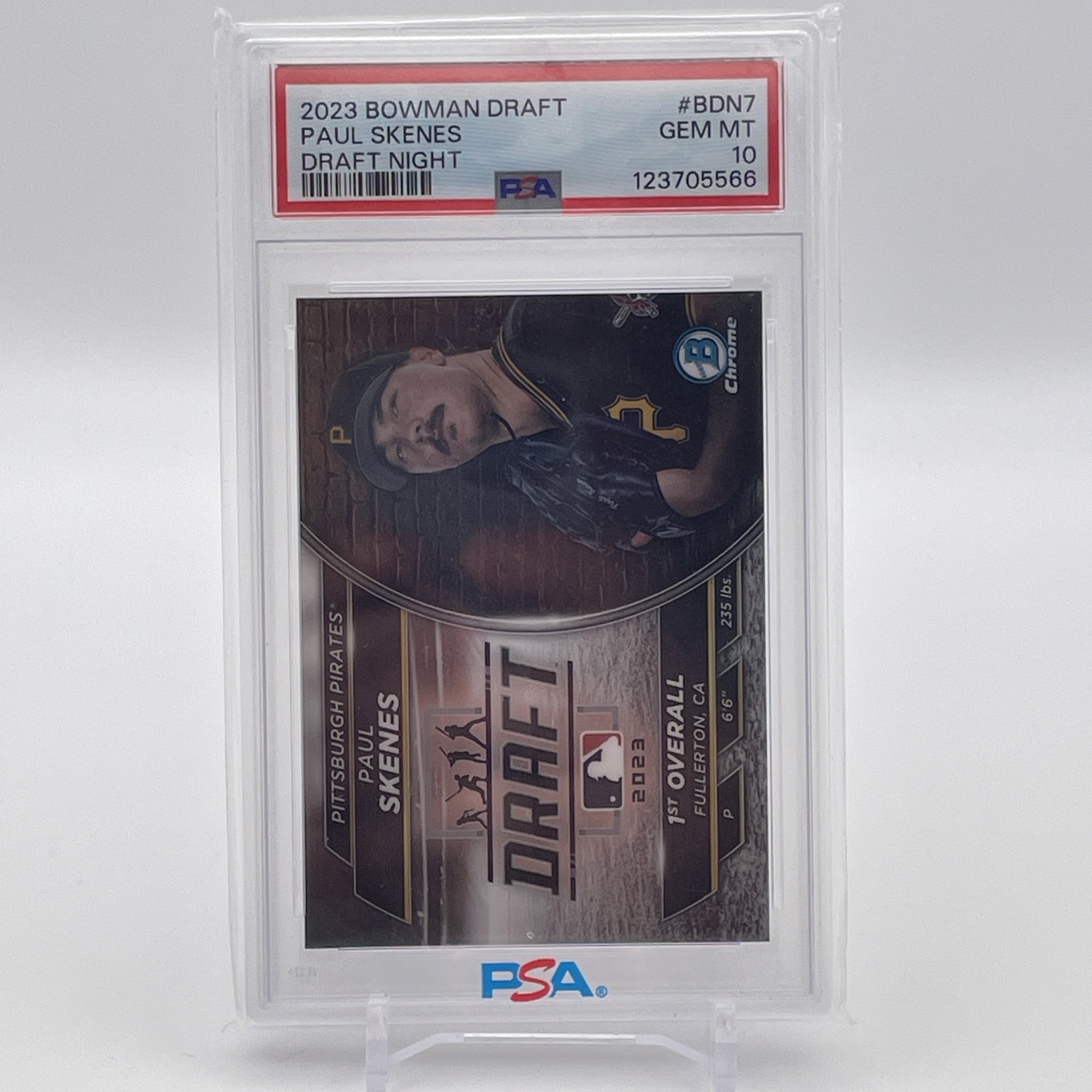 2023 Bowman Draft Bowman Draft Night Paul Skenes #BDN-7 (RC) PSA 10 🔥⚾️