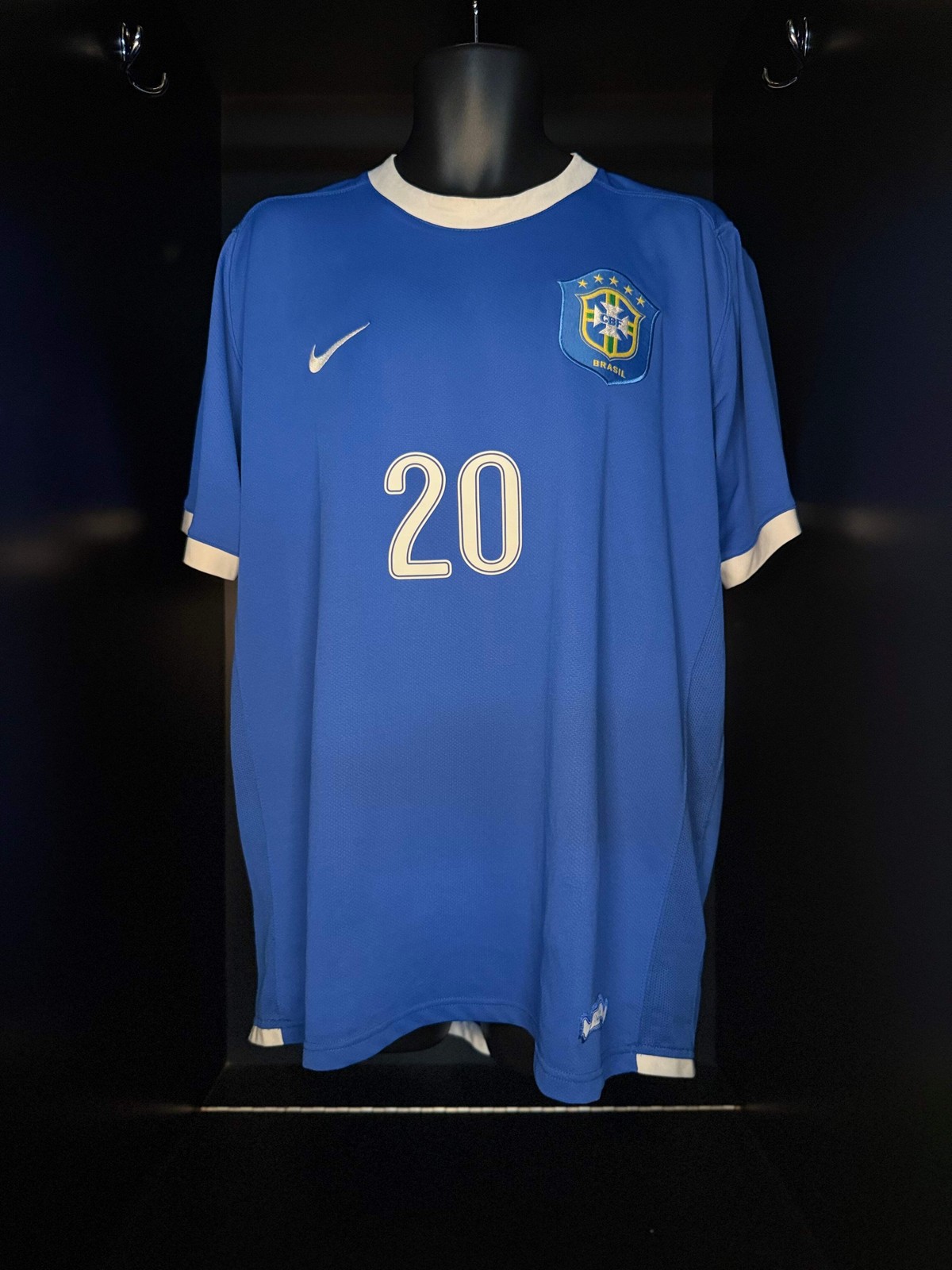 2006-2007 Brazil Anderson AWAY Kit Soccer Jersey Football Shirt Nike XL Auth.