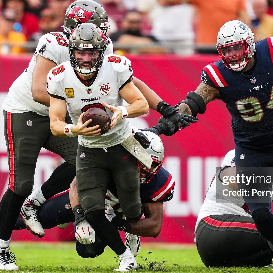 GAME USED Tampa Bay Buccaneers 11/09 + 11/16/25 NFL Football vs Patriots + Bills