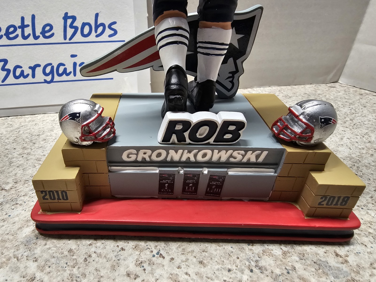Rob Gronkowski New England Patriots NFL FOCO #’d 80/1087 Bobblehead NIB Farewell