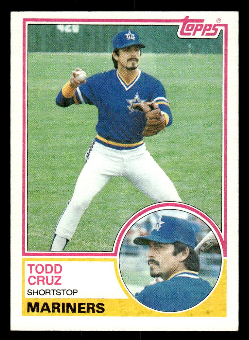 1983 Topps #132 Todd Cruz Card Seattle Mariners