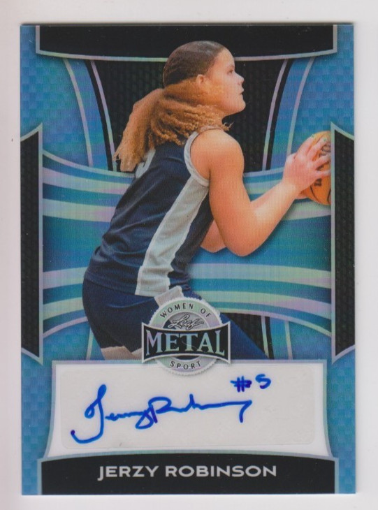 2025 Leaf Metal Women of Sport JERZY ROBINSON ESPN Top 5 ROOKIE AUTO 6/8