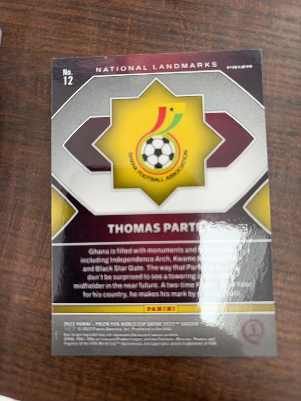 2022 Panini Prizm World Cup Landmark Thomas Partey Case HIT SP SSP – 2 Available