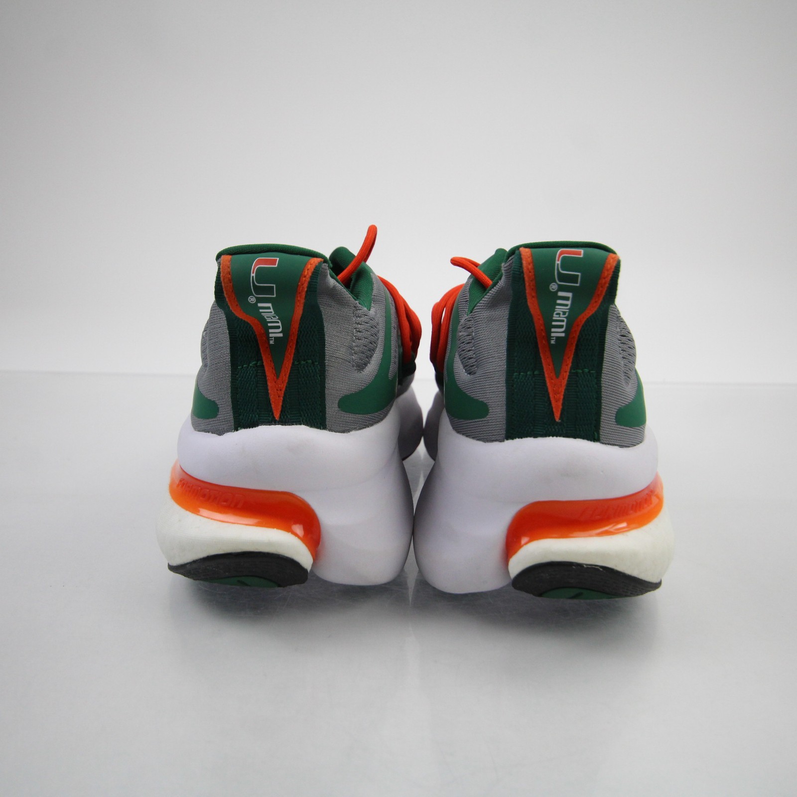 Miami Hurricanes adidas Alphaboost Running & Jogging Shoes Men’s Gray Used 11.5