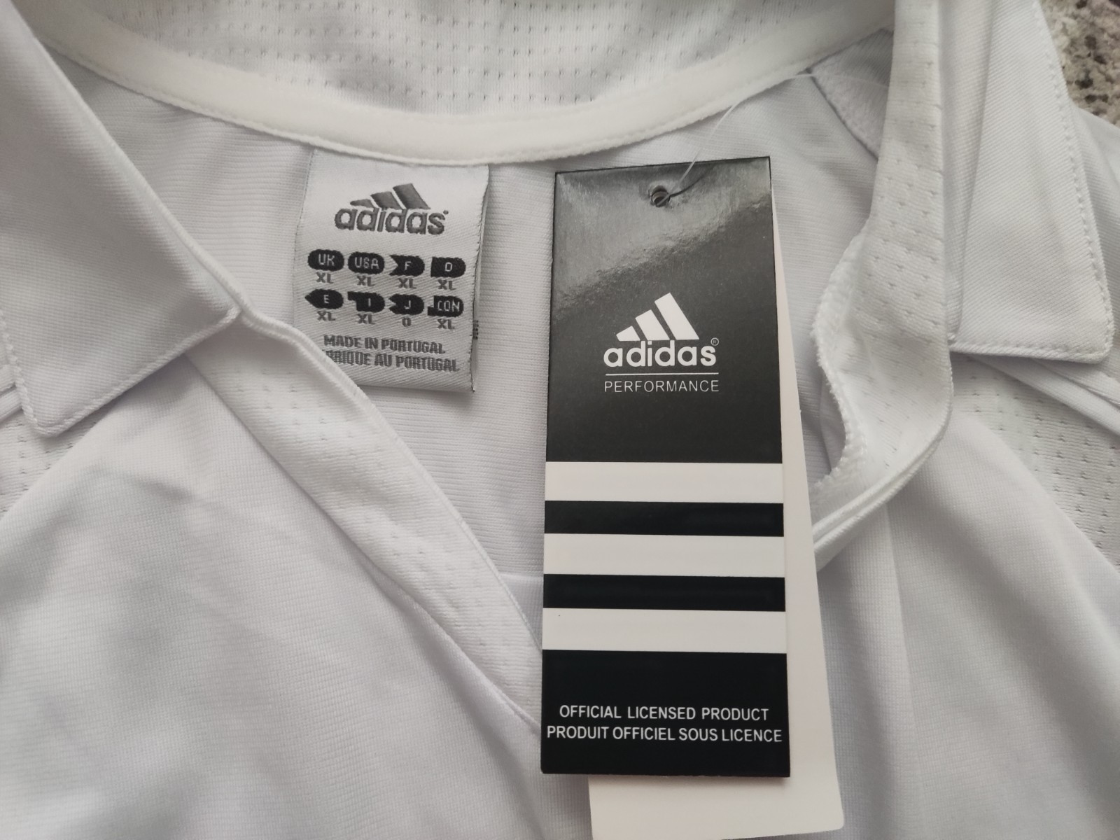 Real Madrid 2005/2006 Champions League #9 Ronaldo jersey adidas white XL