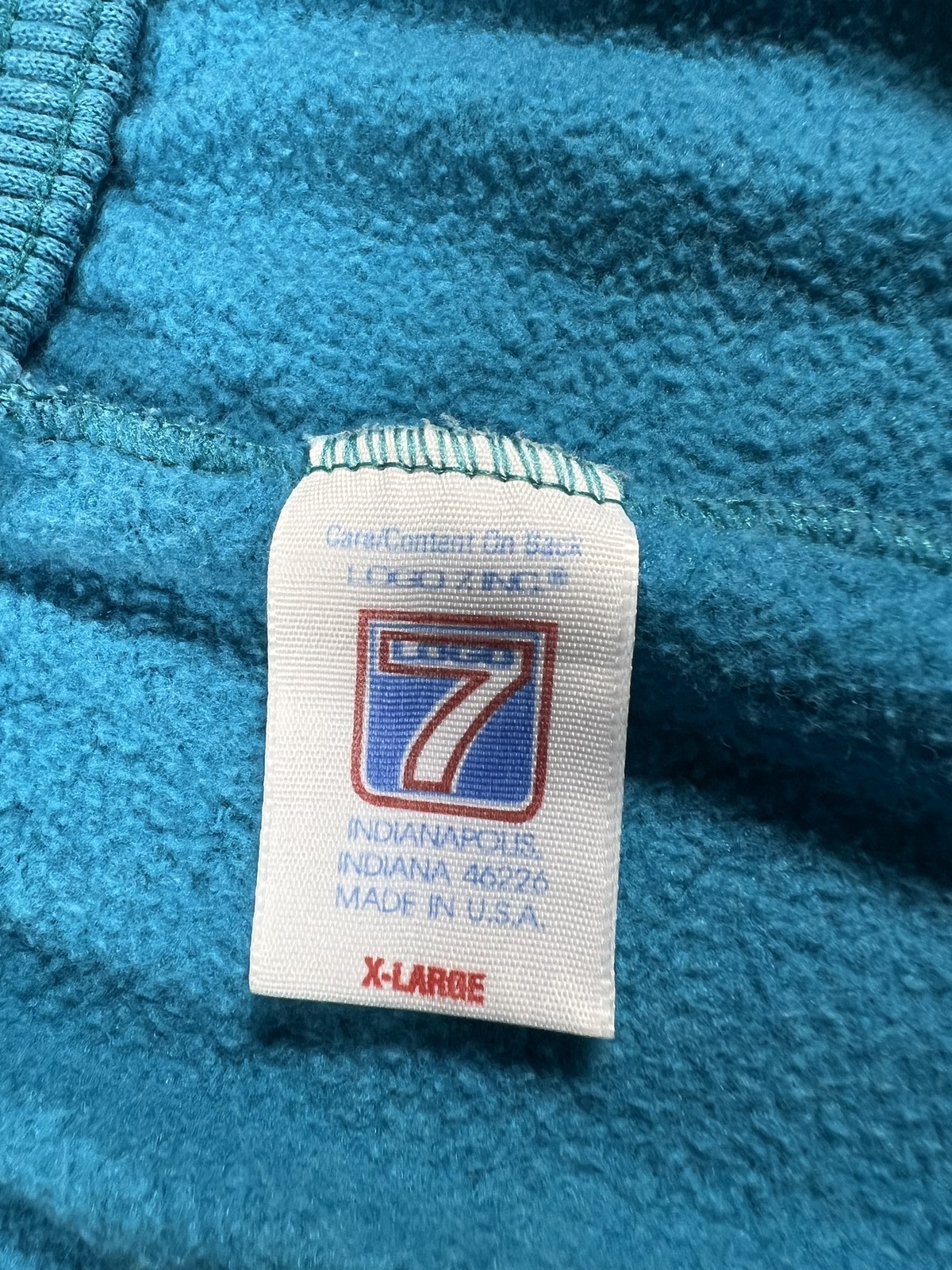 Vintage Charlotte Hornets Teal Fleece Shorts Size XL Made in USA 90s NBA Logo 7