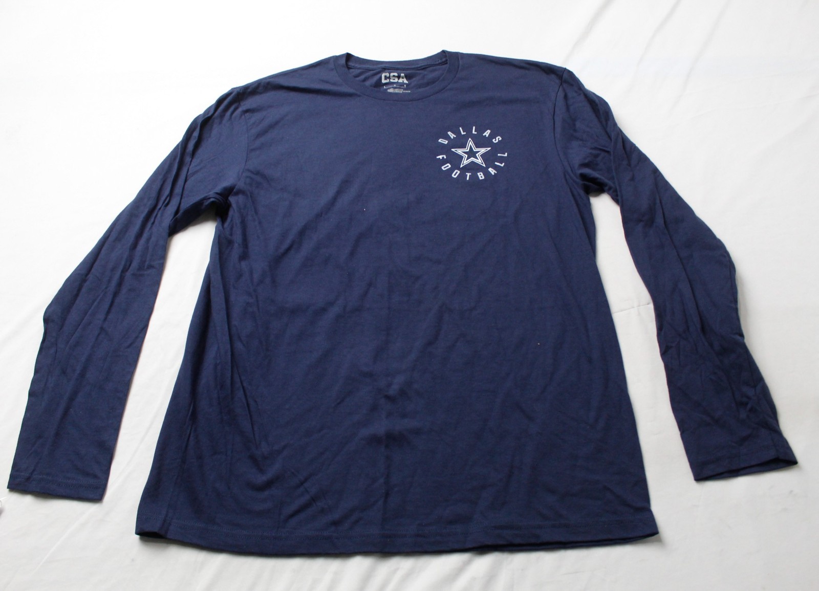 Dallas Cowboys Unisex Adult’s Long Sleeve Football Est. 1960 Tee WR4 Navy Large