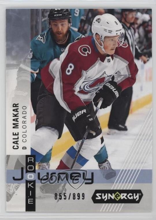 2019 Upper Deck Synergy Rookie Journey Away Jersey /899 Cale Makar #RP-1 RC 14sr