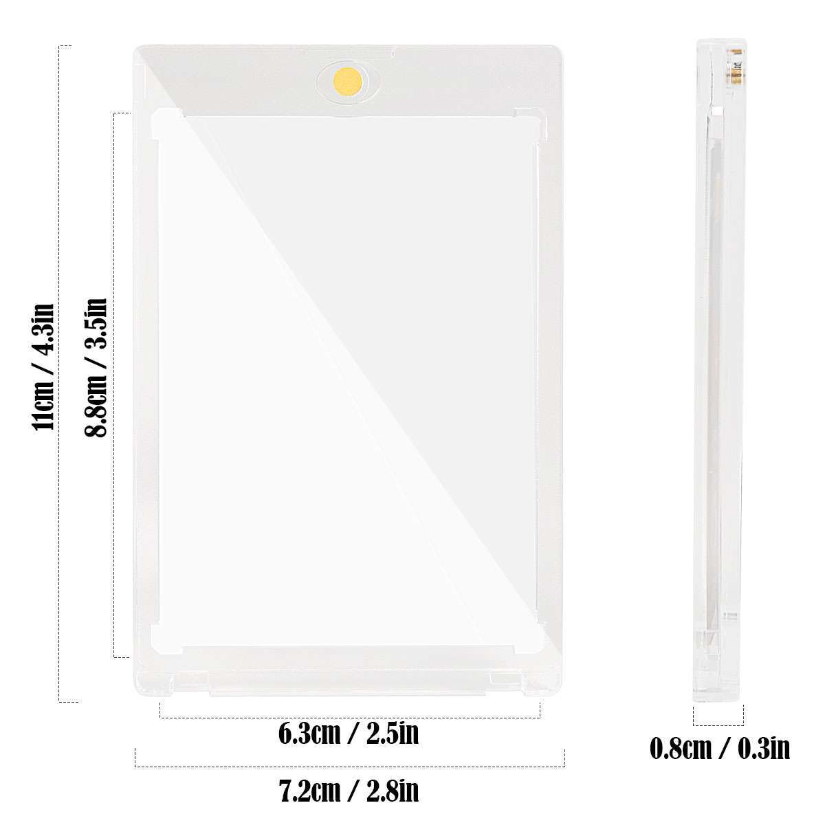 1~30PCS Magnetic Trading Sport Card Holders 75PT UV Protection Card Holder Case