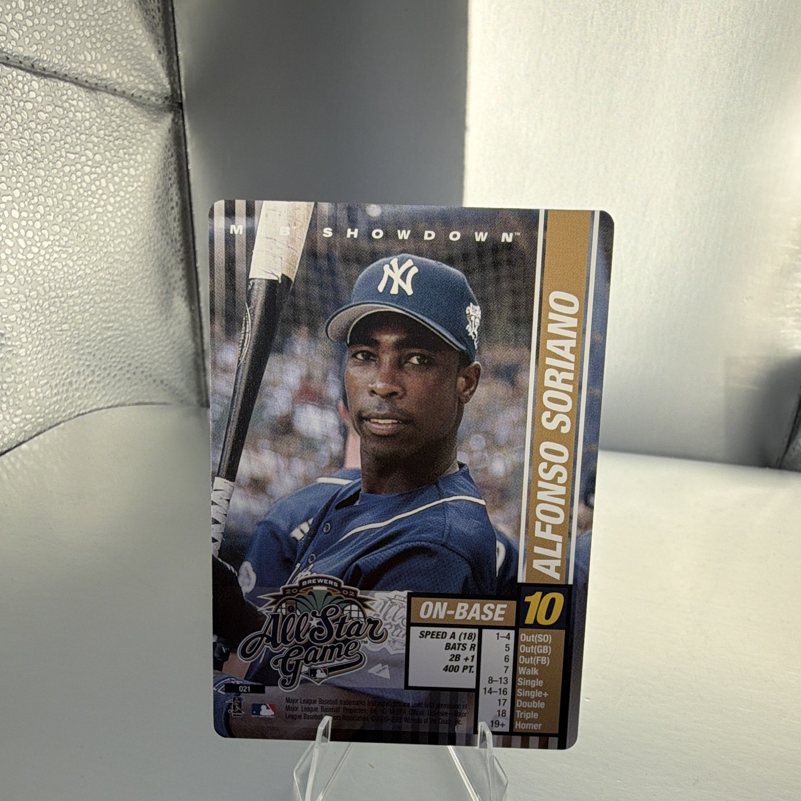 Wizards of the Coast 2002 MLB Showdown Alfonso Soriano #021 Yankees