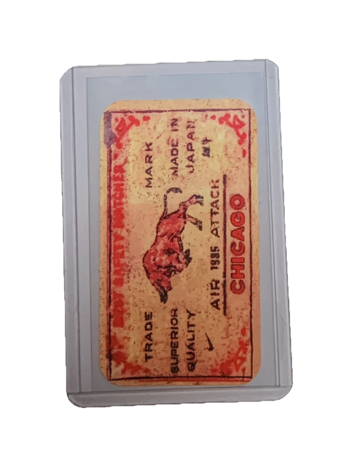 1985 MICHAEL JORDAN Rookie RC Airshow Matchbox Japan Tobacco NO 1986 Fleer BULLS