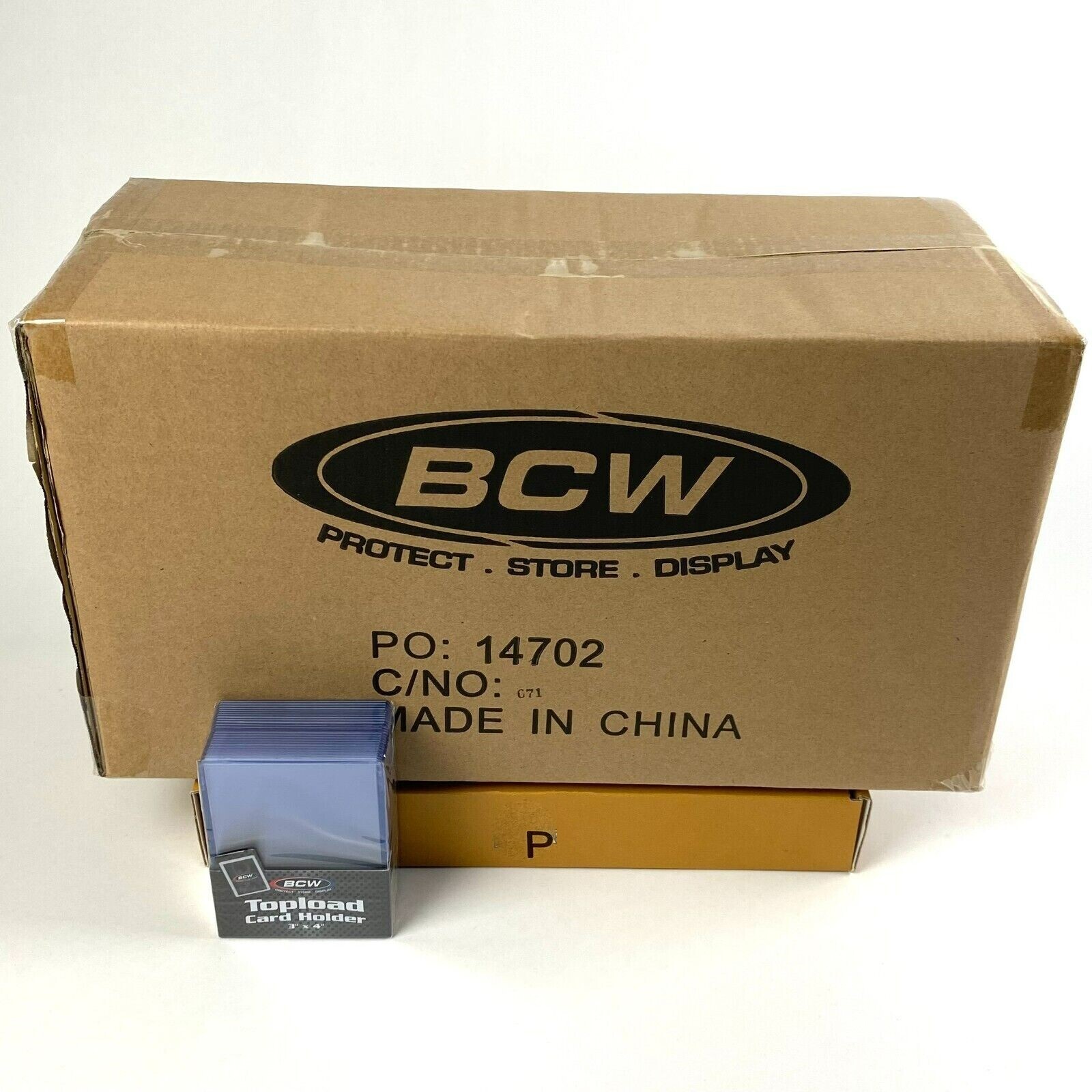 (1000) BCW 3×4 Regular Trading Card Toploaders Rigid Cases Top Loaders Case