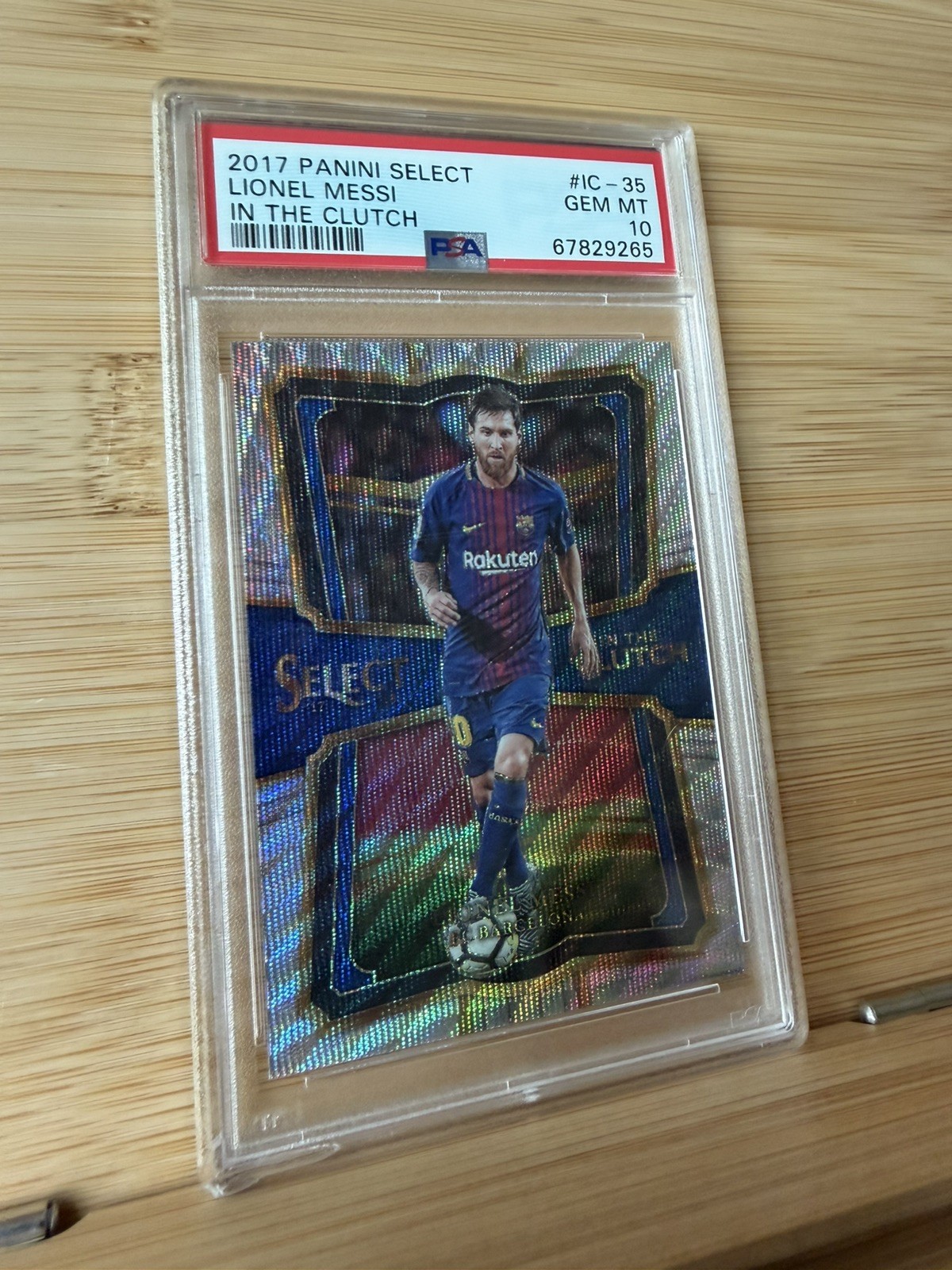 2017 Panini Select In The Clutch Lionel Messi #IC-35 PSA 10 (READ DESCRIPTION)