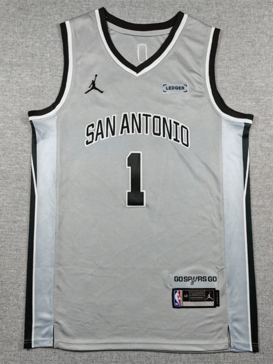 Free tax New 2026 Men’s #1 Wembanyama #5 Embroidered Jersey 9 colors SIZE S-2XL