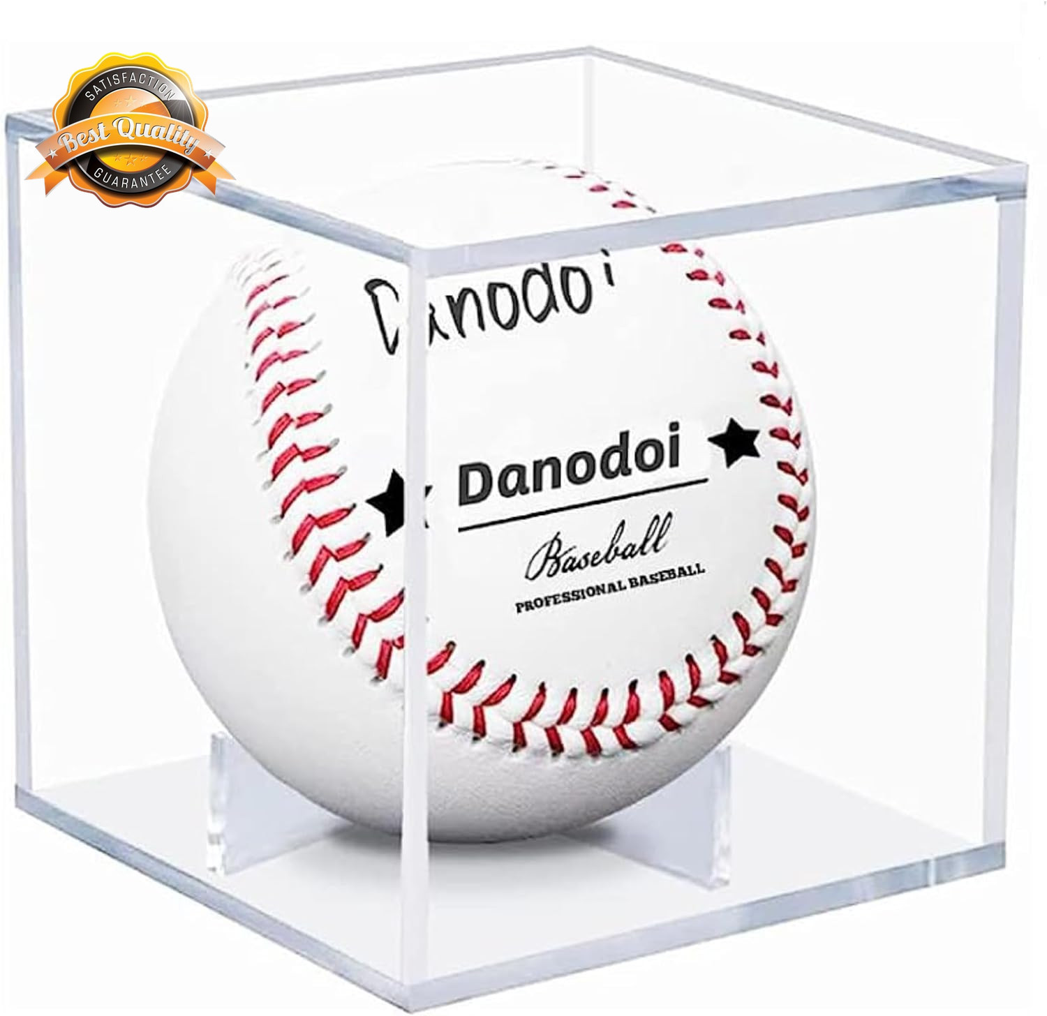 Baseball Display Case UV Protected Acrylic Clear Holder Cube