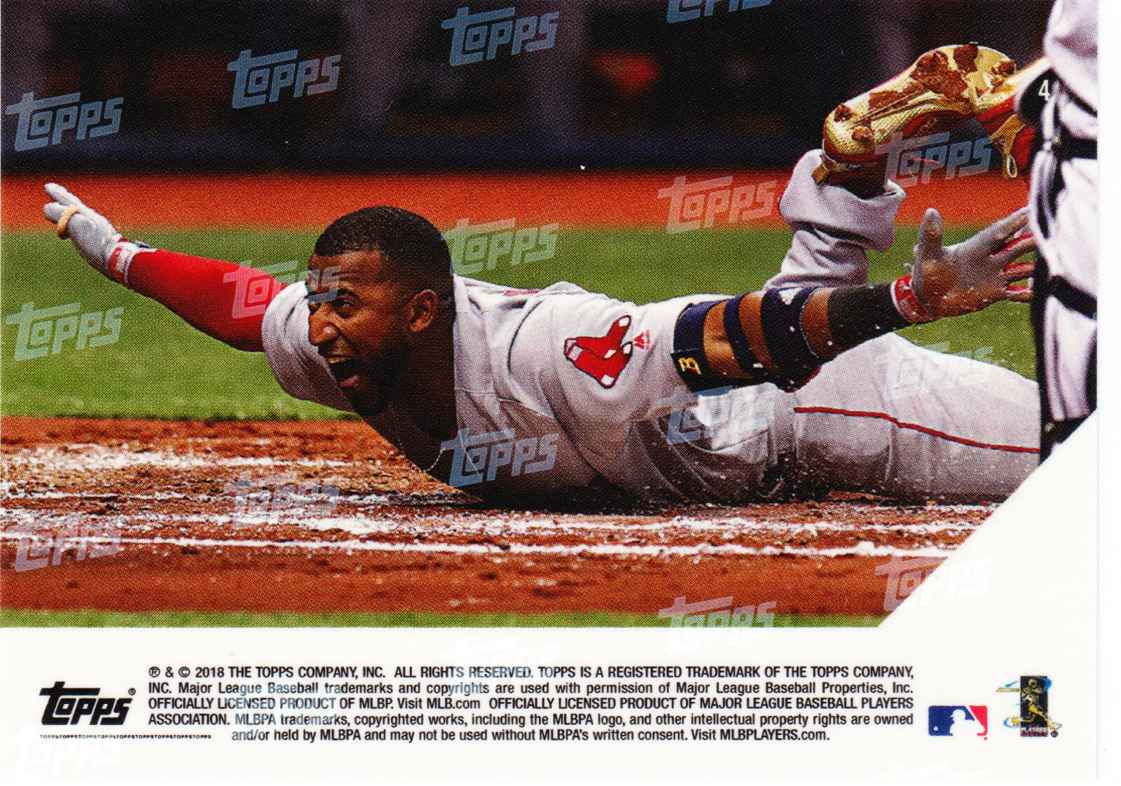Eduaro Nunez Red Sox 1st Inside the Park HR on Opening Day 3-29-2018 Topps NOW 4