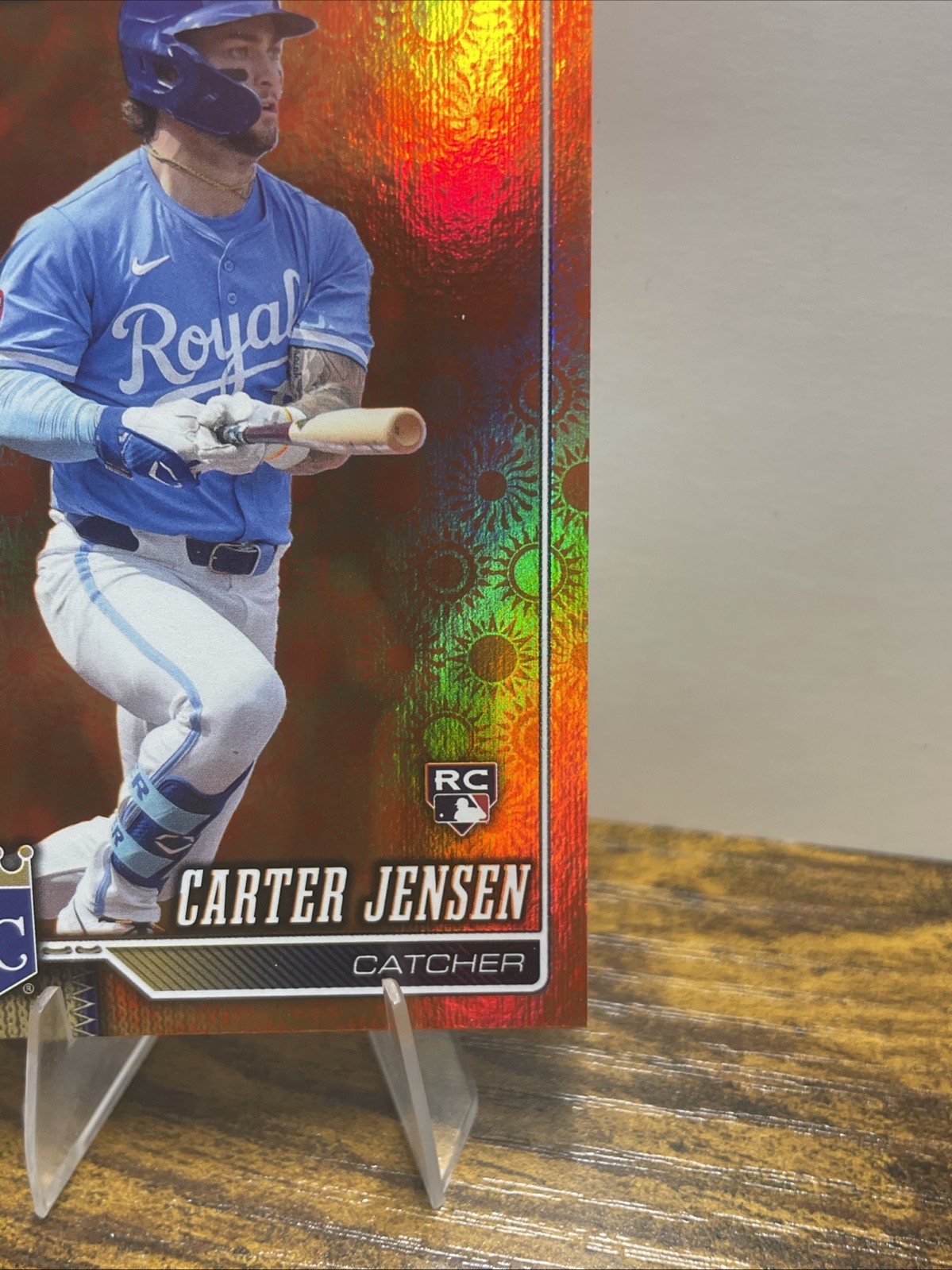 2026 Topps Series 2 #530 Carter Jensen Holiday Sun Foil RC – Kansas City Royals