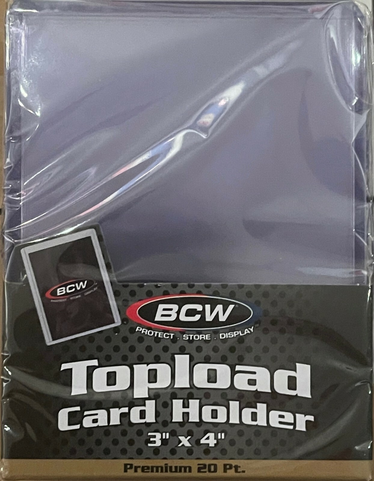 1 Pack 25 BCW 20 PT Premium 3×4 Toploaders 1-TLCH 20 Pt.-Free Shipping Always!