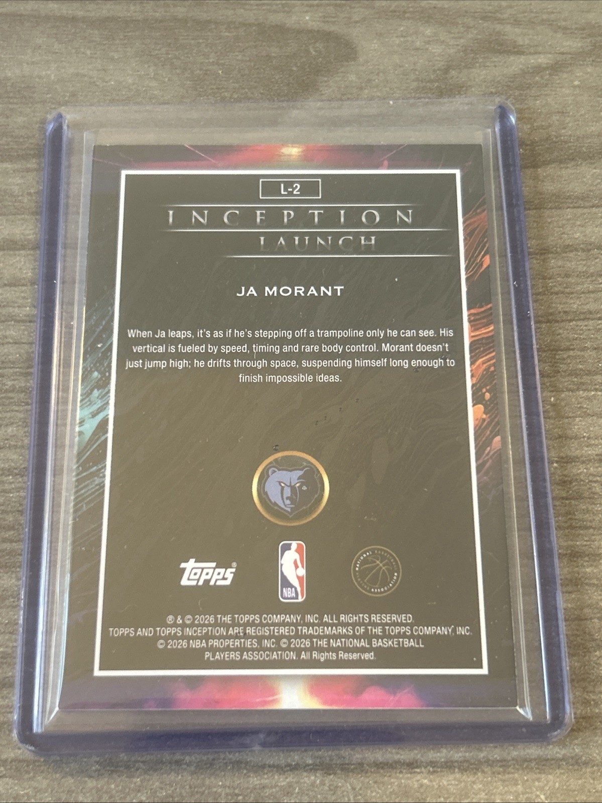 2025-26 Topps Inception Ja Morant Launch With LeBron James (case hit)