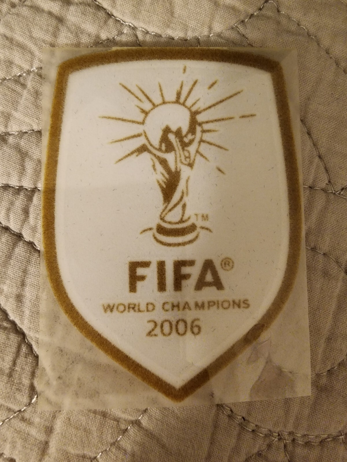 World Cup Champions Winner 2006 White Patch Italy Italia Soccer Badge Parche..#4