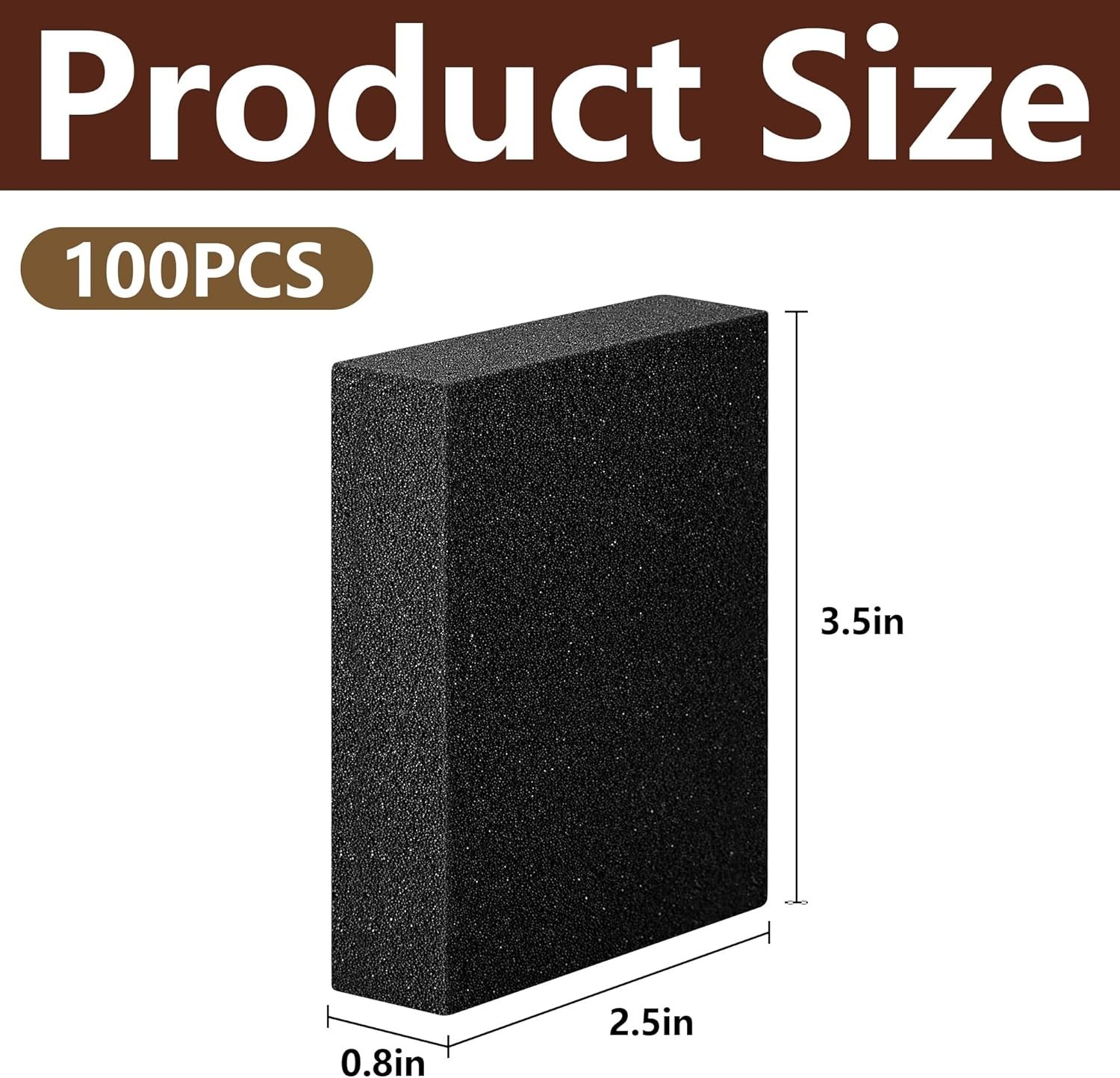 100 Pcs Card Dividers Foam- 40D High Elasticity Sponge Trading Card Dividers- Sh