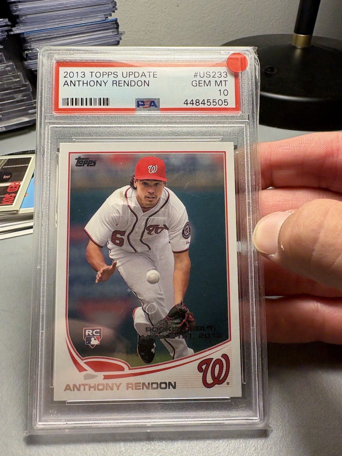 2013 Topps Update Rookie Debut RC SP Anthony Rendon #US233 PSA 10 Nationals MLB