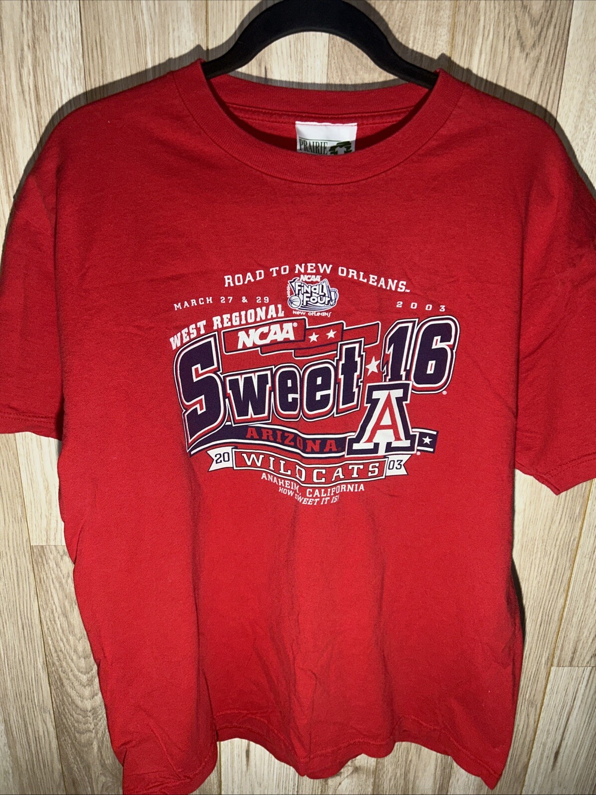 Vintage Arizona Wildcats Sweet 16 2003 NCAA Tournament Men’s Large