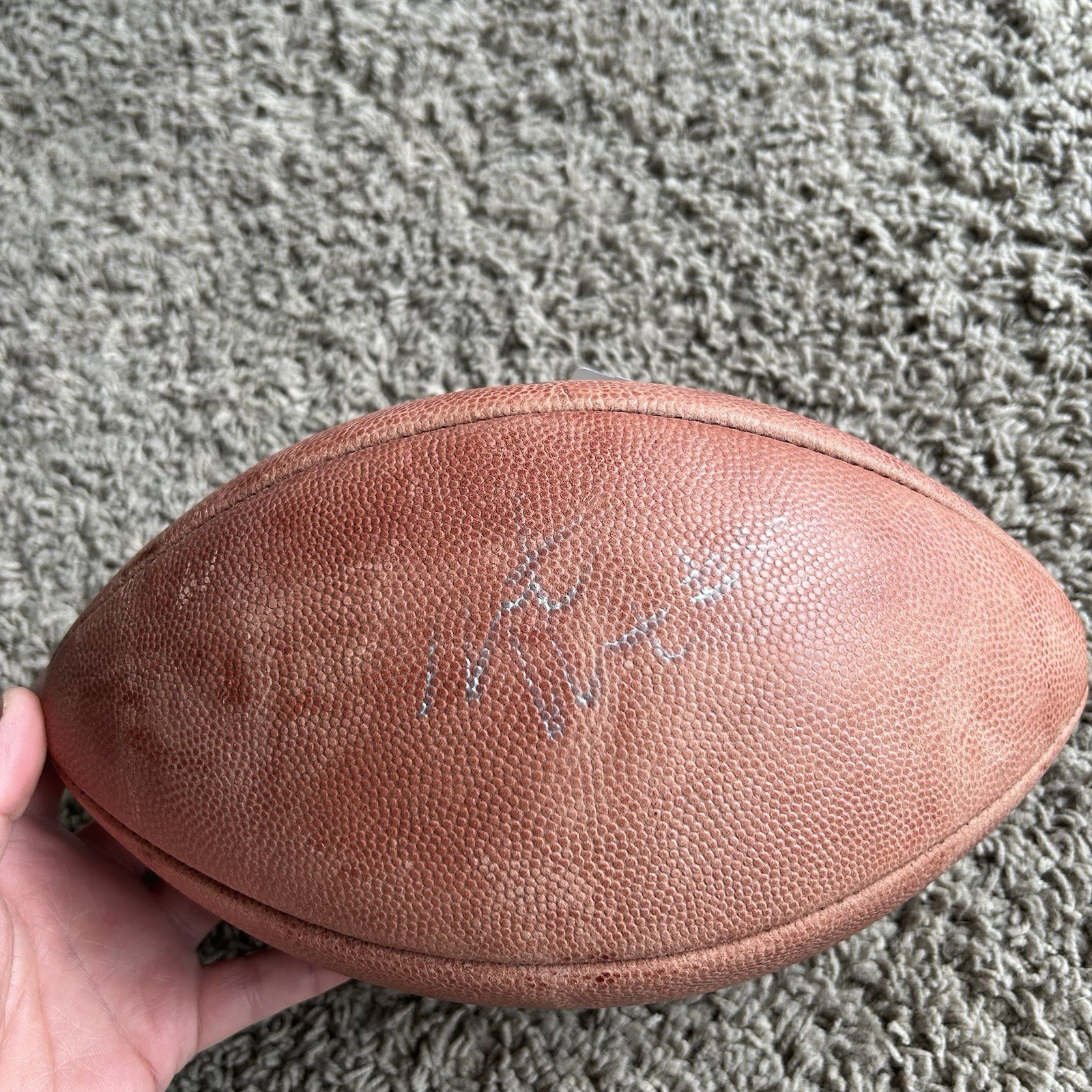 Brand New NFL Authentic Leather Wilson”The Duke” Game Football~Unknown Signature