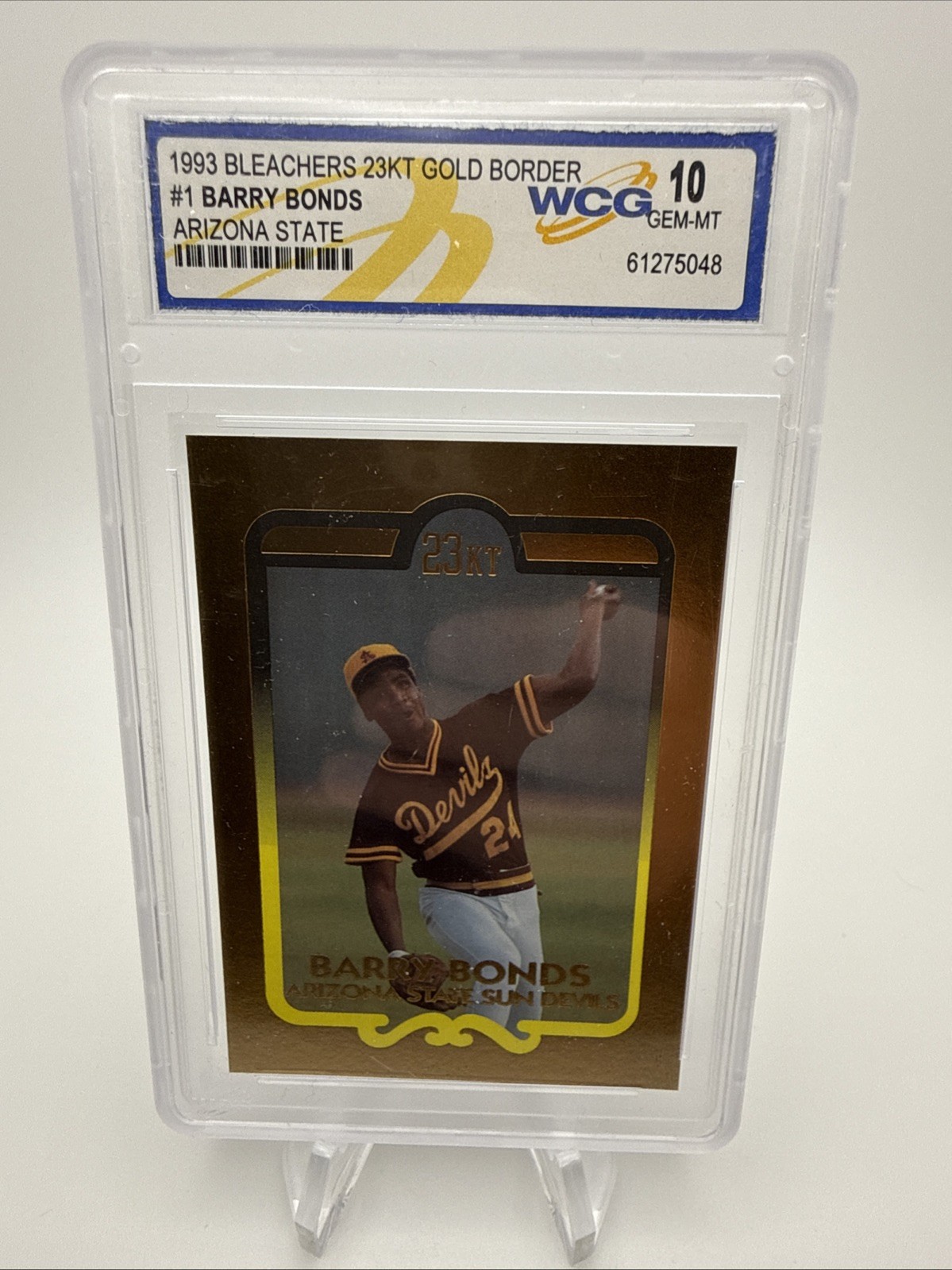 BARRY BONDS 1993 Bleachers 23KT Gold Border Full Set of 4 – WCG 10 (Gem Mint)