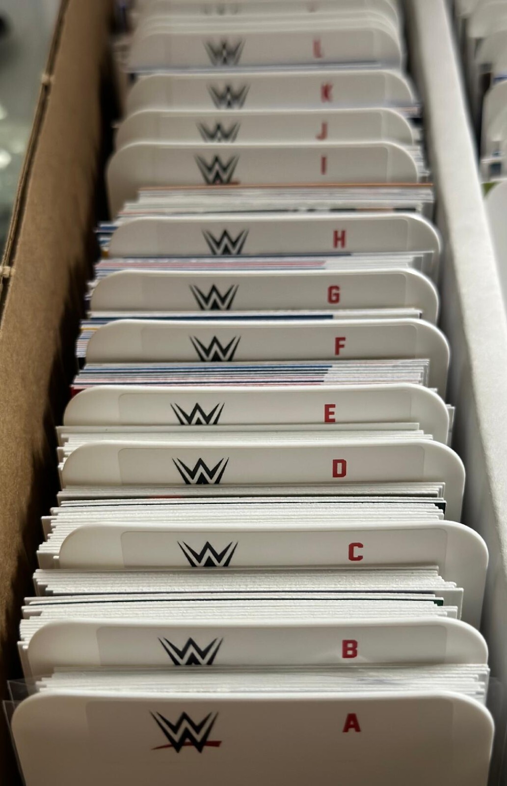 (26) STANDARD Sports Card Dividers with 26 FREE WWE A-Z Labels Set