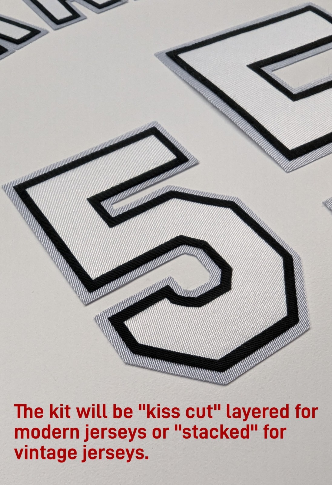 Chicago White Sox Alternate Jersey Custom Name and Number Lettering Kit